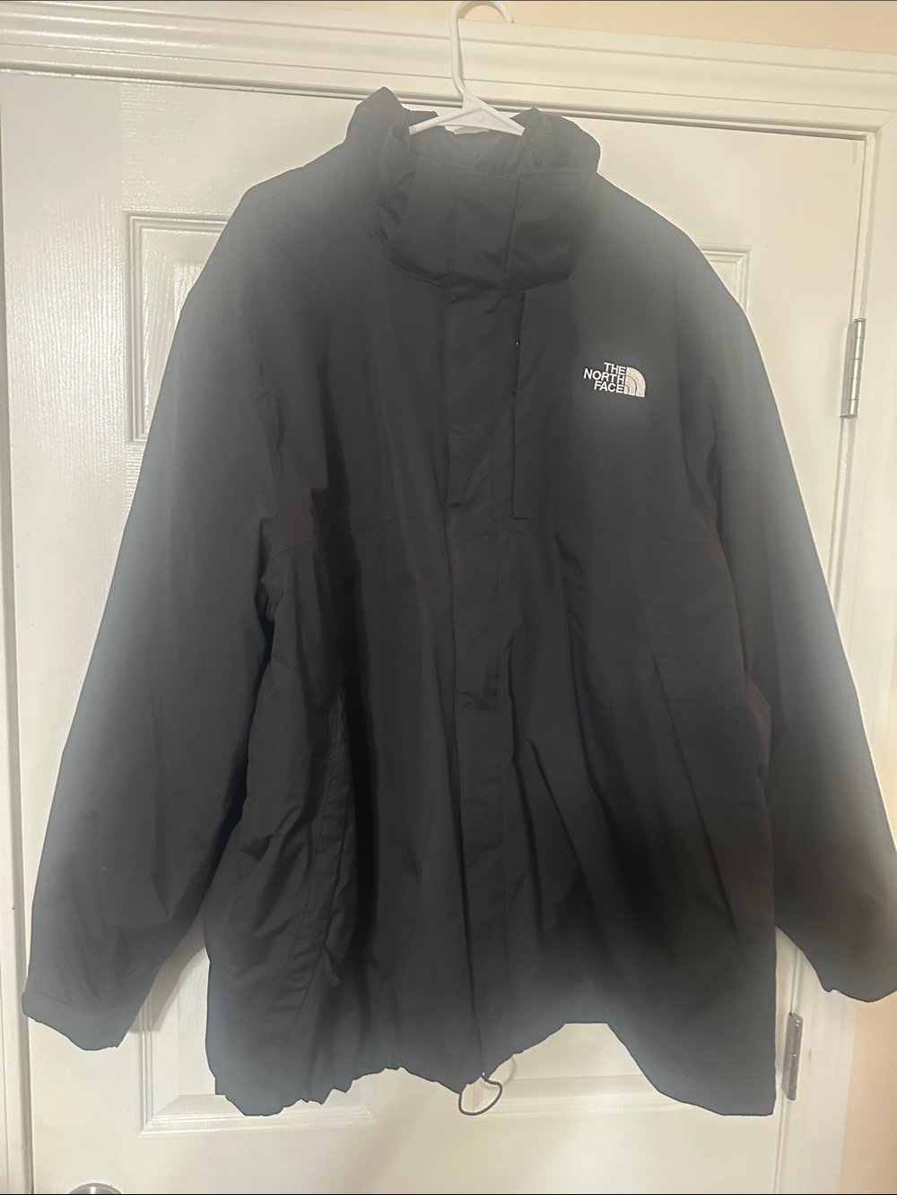 The North Face Black Hooded Rain Jacket